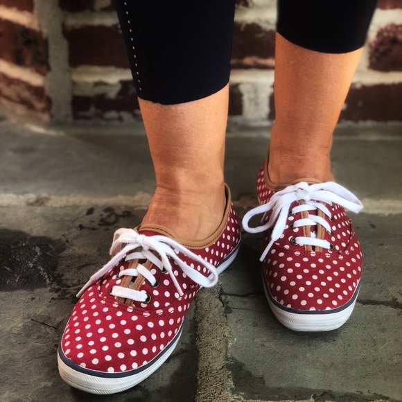 Keds Shoes - Red and White Polkadot Keds